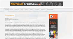 Desktop Screenshot of nouvelles-sportives.ch
